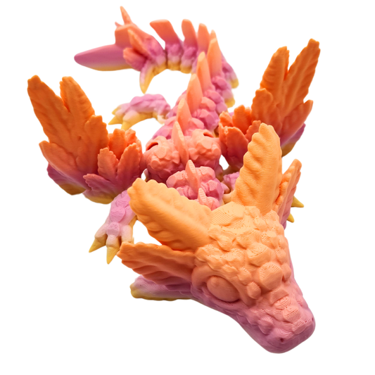 Kleiner Axolotl Drache mit Flügel