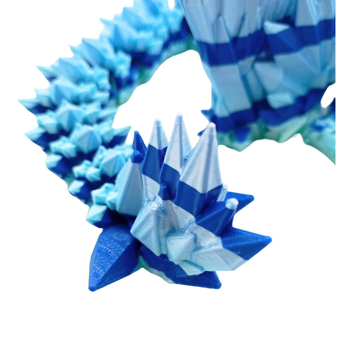 Kristall Drache mit Flügel (zweifarbig)