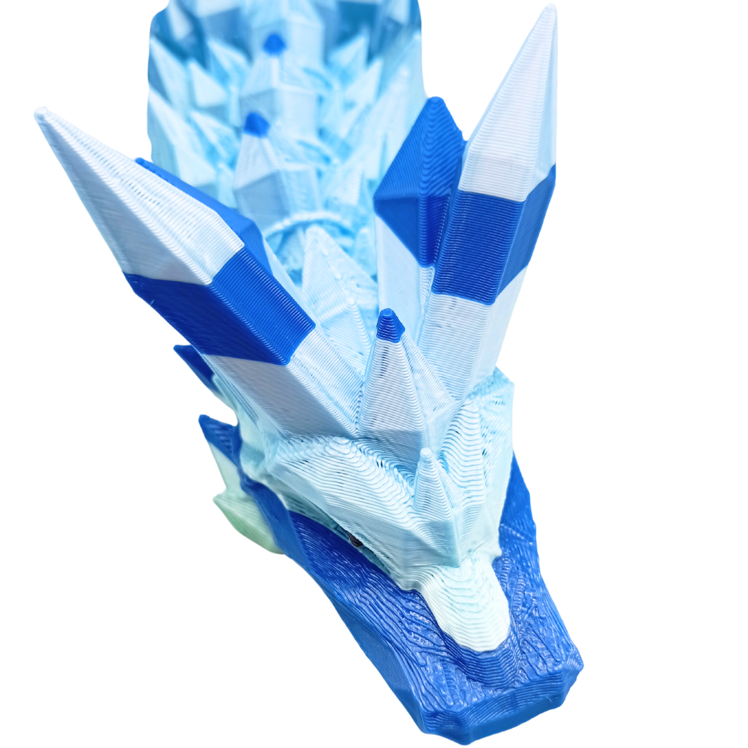 Kristall Drache mit Flügel (zweifarbig)