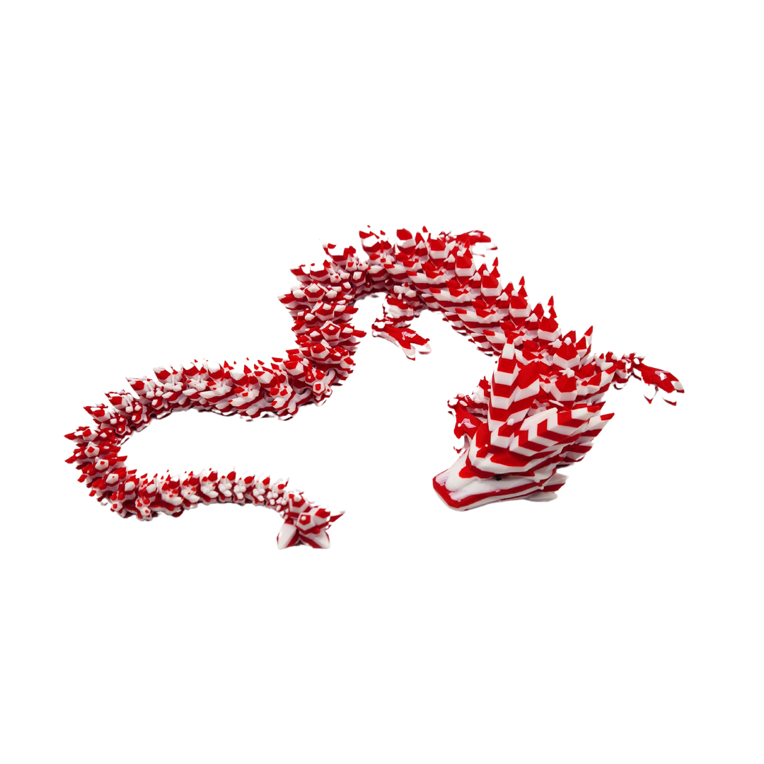 Kristall Drache lang (zweifarbig)