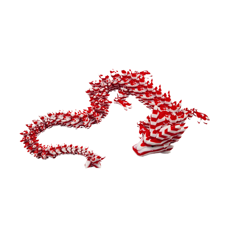 Kristall Drache lang (zweifarbig)