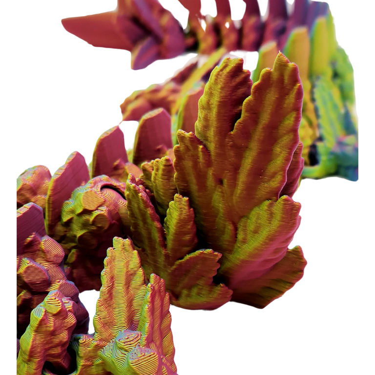 Großer Axolotl Drache mit Flügel