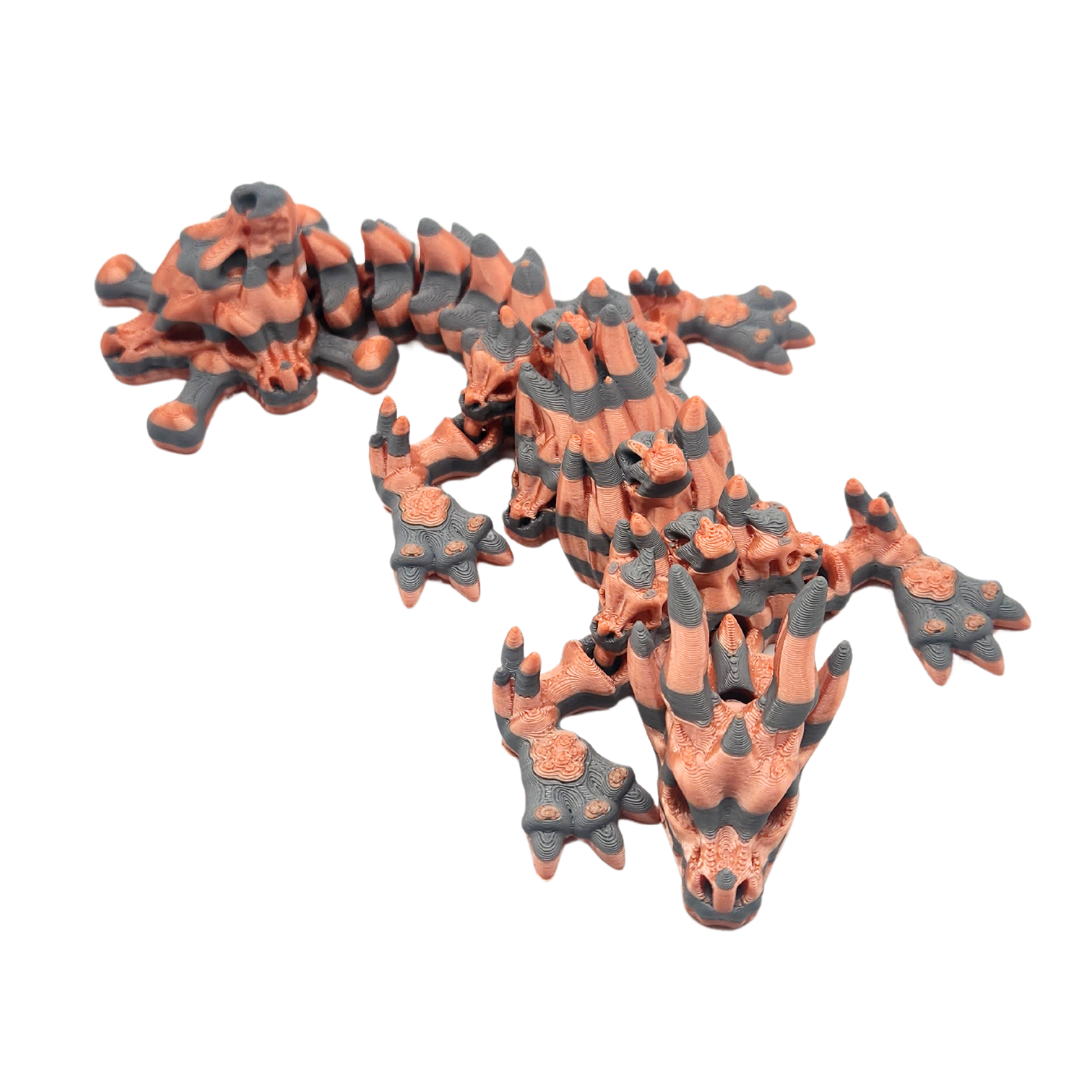 Schädel Drache (zweifarbig)