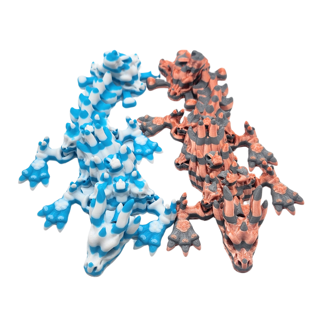 Schädel Drache (zweifarbig)