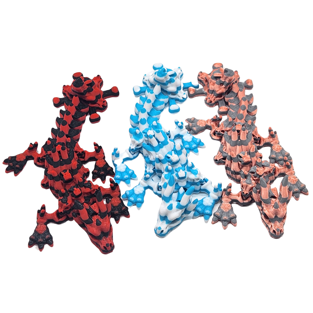 Schädel Drache (zweifarbig)