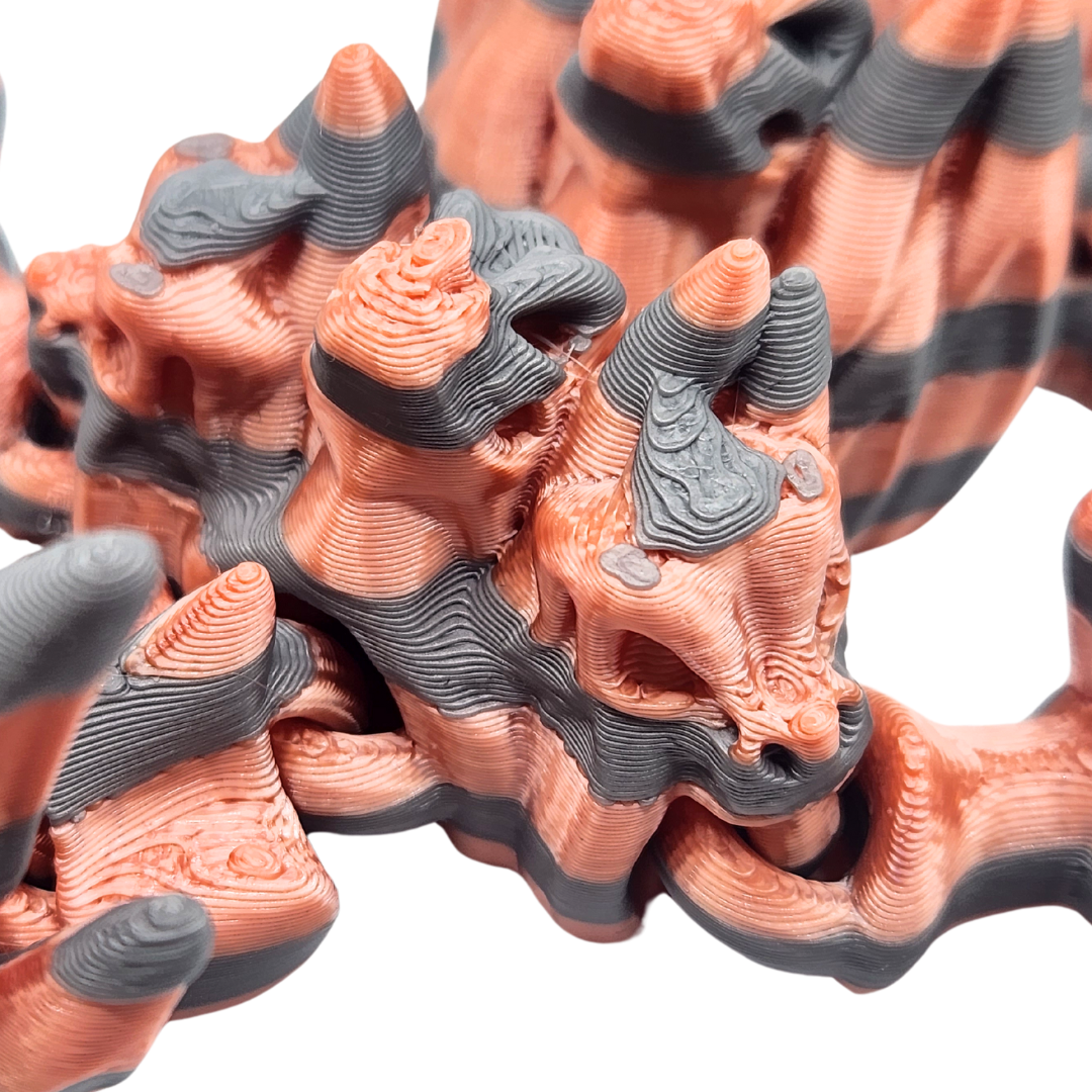 Schädel Drache (zweifarbig)