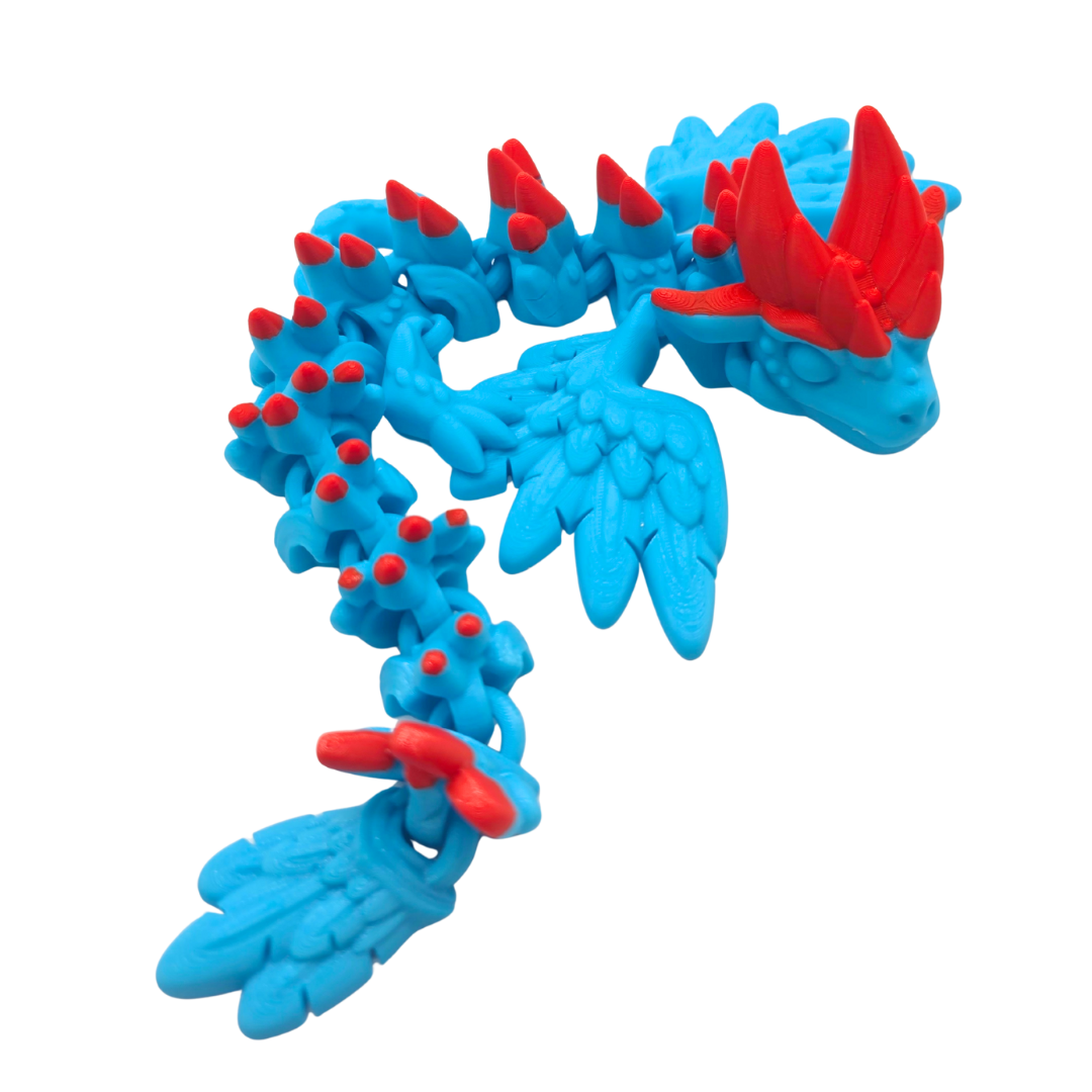 Feder Drache (zweifarbig)