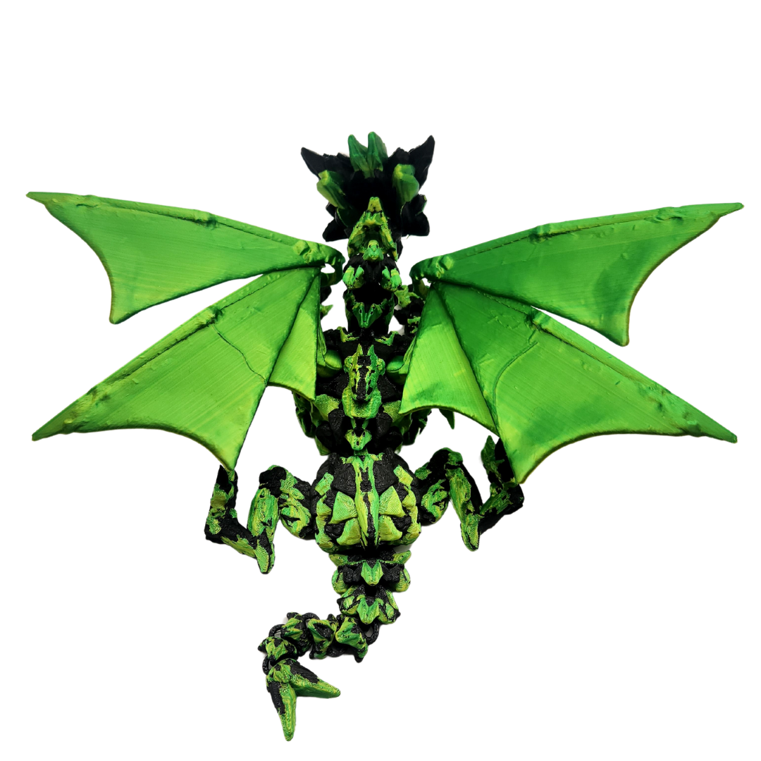 Geflügelter Kristall Drache (zweifarbig)