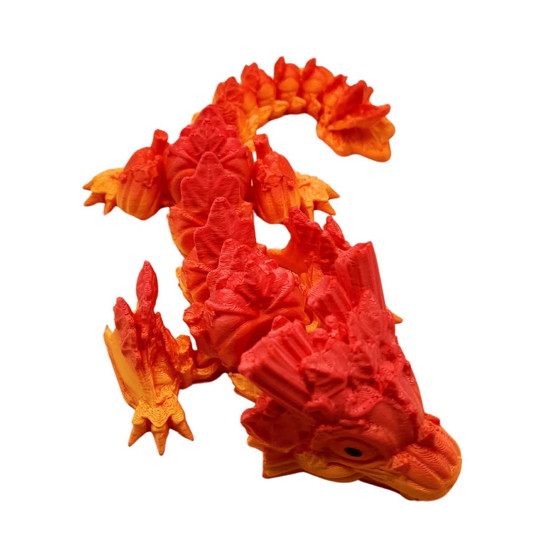 Ein kleiner Drache der auf seinem Körper Kürbise beheimatet.